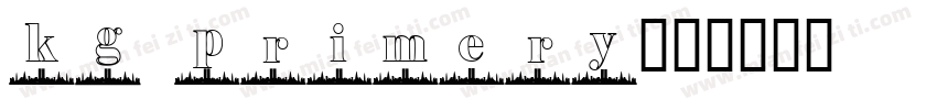 kg primery字体转换